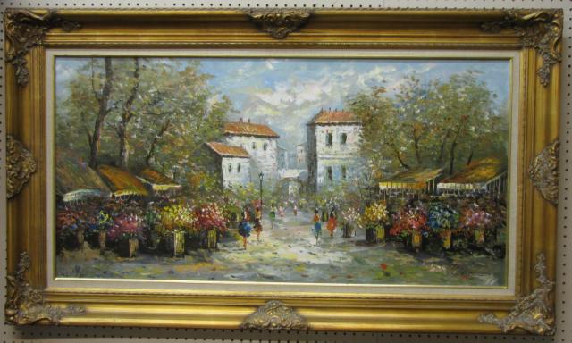 Appraisal: Decorator x oil on canvas Signed lower right Pierre depicting