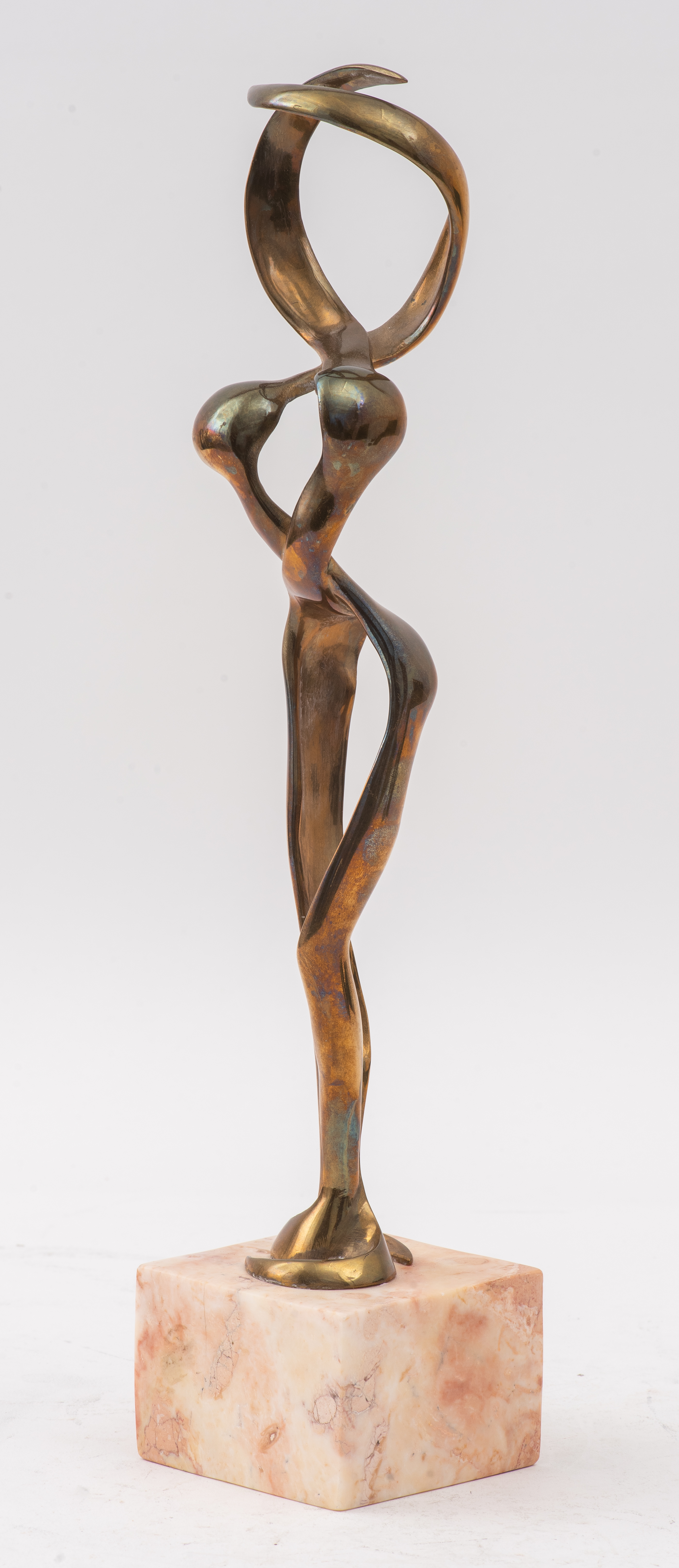 Appraisal: MODERN ABSTRACT FEMALE BRONZE SCULPTURE Modern abstract female bronze sculpture