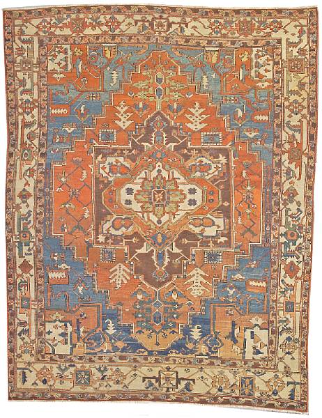 Appraisal: A Serapi carpet Northwest Persia late th century size approximately