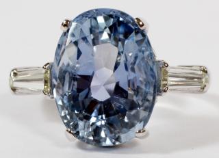 Appraisal: OVAL CT NATURAL SAPPHIRE RING OVAL CT NATURAL SAPPHIRE RING