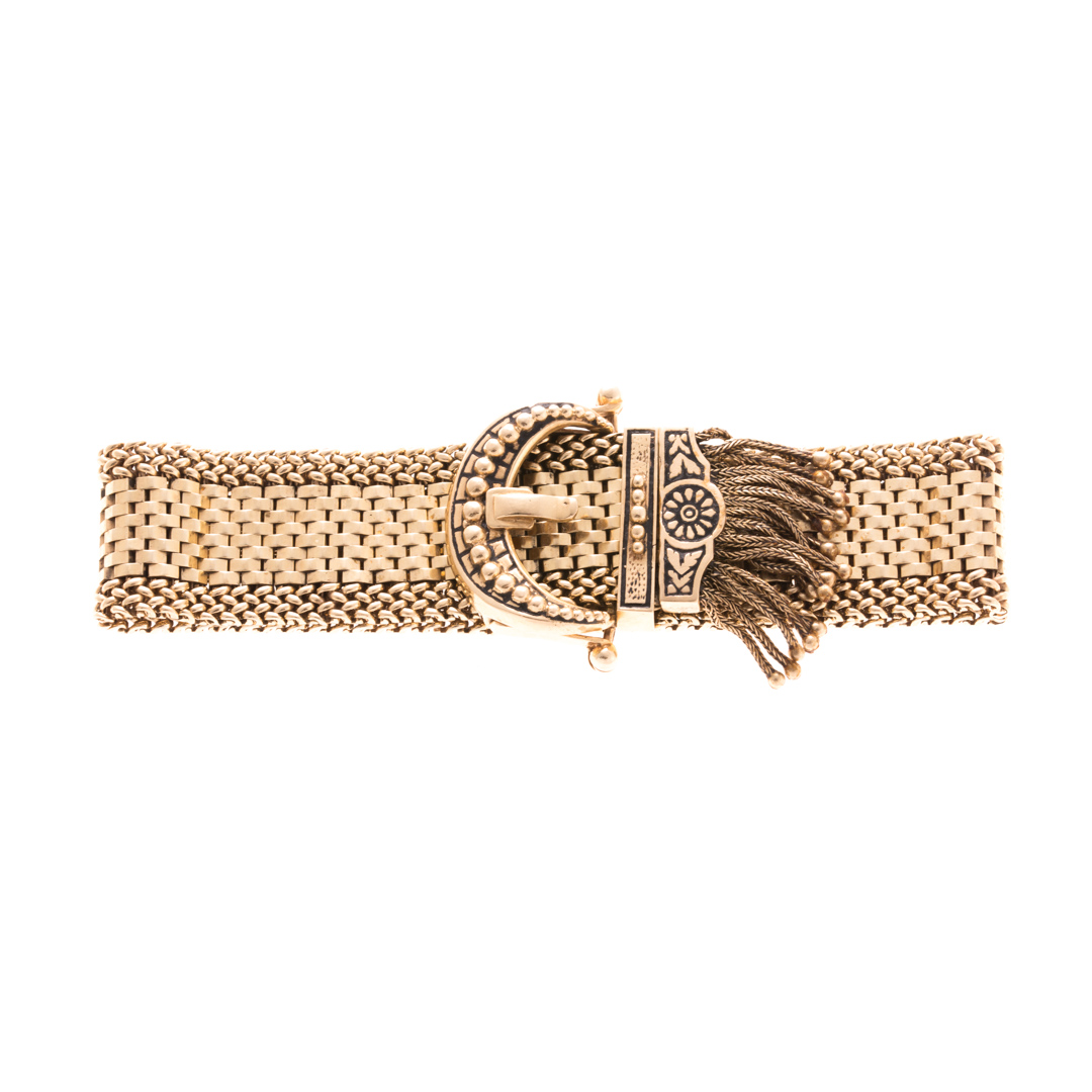 Appraisal: A Lady's Victorian Buckle Bracelet in K Gold K yellow