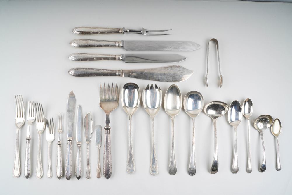 Appraisal: MAPPIN WEBB ENGLISH SILVER FLATWARE SERVICESheffield - comprising tablespoons in