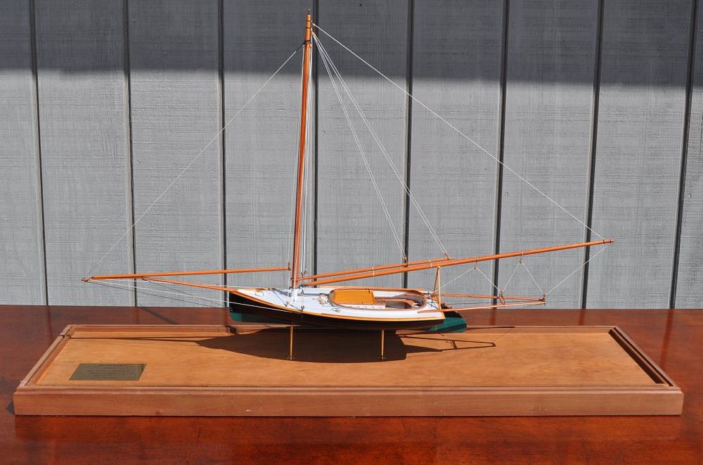 Appraisal: Cased Ship Model of Sandbagger Ship Anna by Jerry Melton