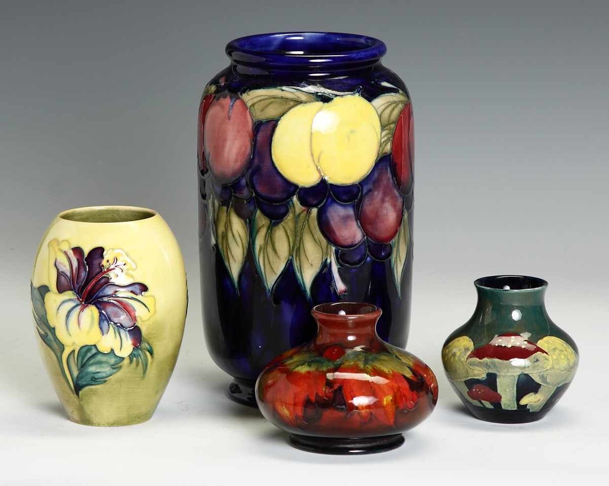 Appraisal: Moorcroft Leaf Berry VaseEarly th cent Condition Excellent Dimensions Ht