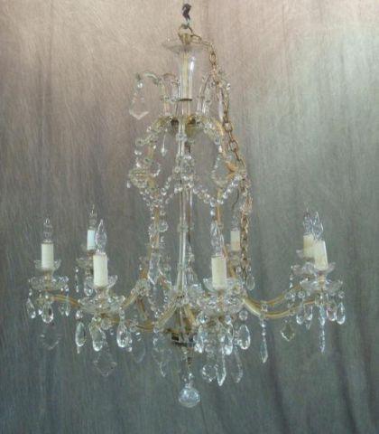 Appraisal: Large Antique French Crystal Chandelier From a Southampton area home