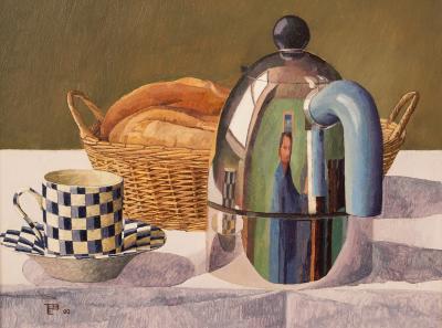 Appraisal: Tom Elliott born Breakfast Still Life signed and dated '