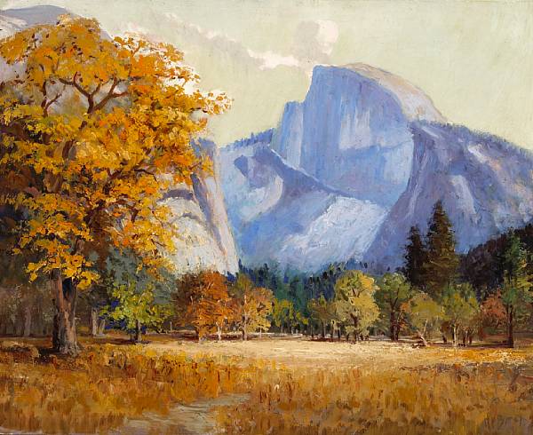 Appraisal: n a Harry C Best - Half Dome in Autumn