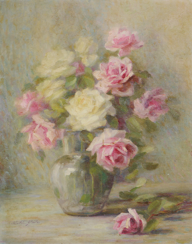 Appraisal: YALE Lilla American - Still Life of Roses in a