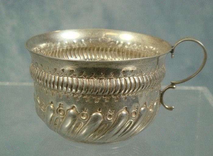 Appraisal: English sterling silver cup London - JW FCW makers mark