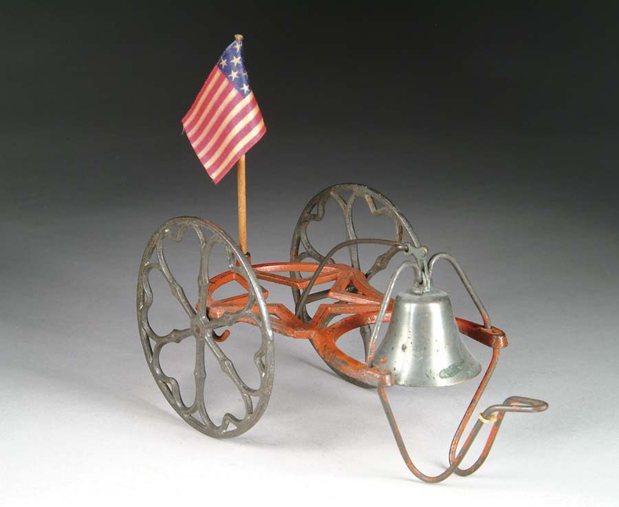 Appraisal: PATRIOTIC STAR BELL TOY Attributed to The Gong Bell Co