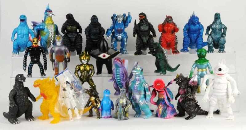 Appraisal: Large Lot of Soft Vinyl Figures Description Manufactured by Marmit