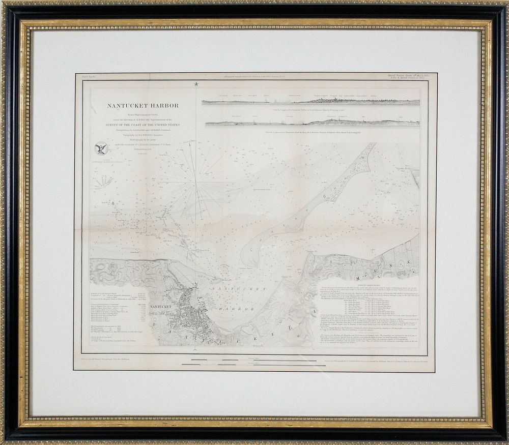 Appraisal: Map of Nantucket Harbor Survey of the Coast of the