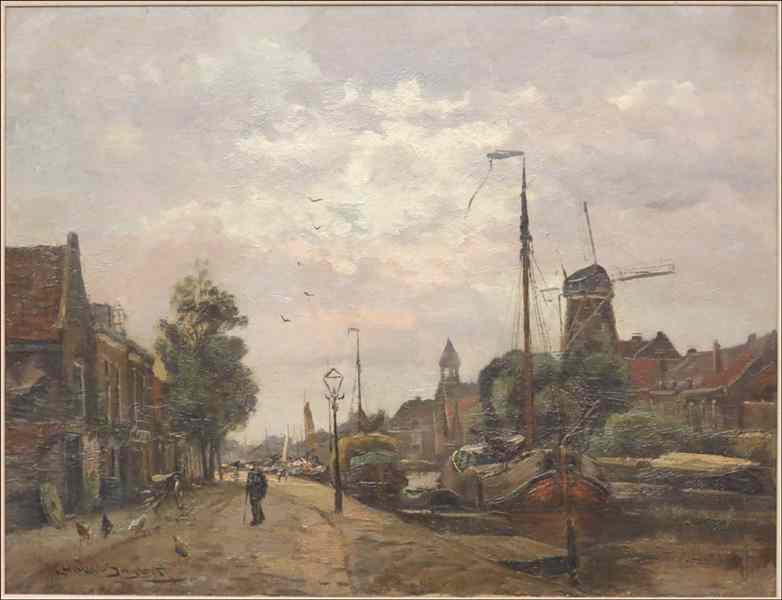 Appraisal: CHRISTIAAN SNIJDERS DUTCH - DUTCH TOWN SCENE Oil on canvas