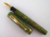 Appraisal: A Sheaffer side lever fountain pen in light green marble