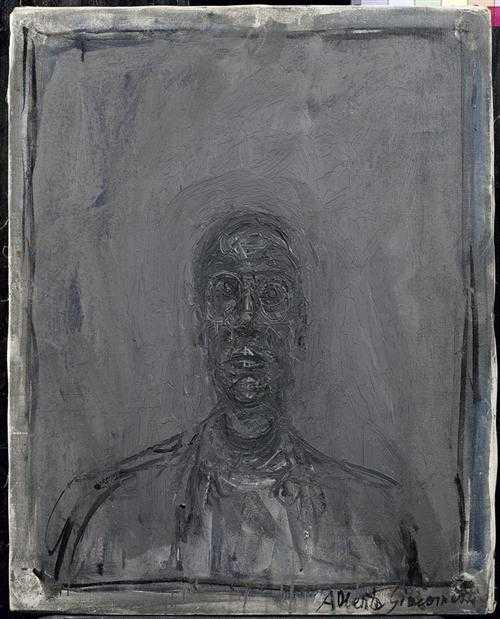 Appraisal: GIACOMETTI ALBERTO Stampa - Chur Portrait de Pierre Josse Oil