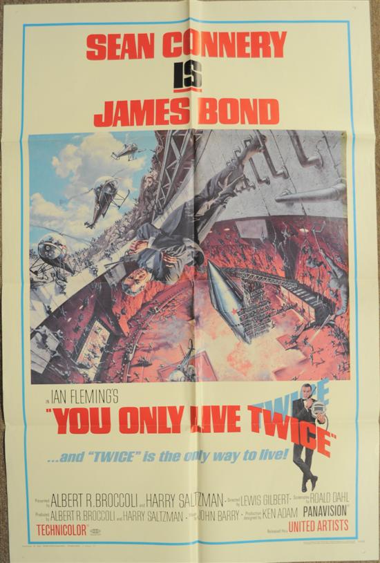 Appraisal: You Only Live Twice poster Little Nellie style Sheet US