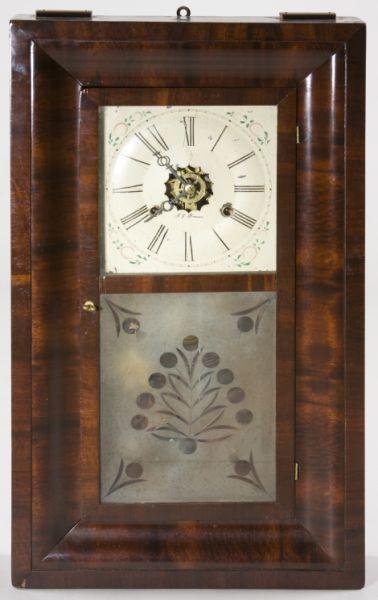 Appraisal: J C Brown Ogee Mantel Clock Bristol Connecticut mid th