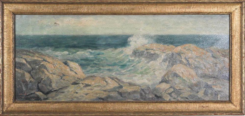 Appraisal: NELS HAGERUP San Francisco CA - oil on board seascape