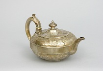 Appraisal: A John Emes Silver Teapot London ca - Sterling silver