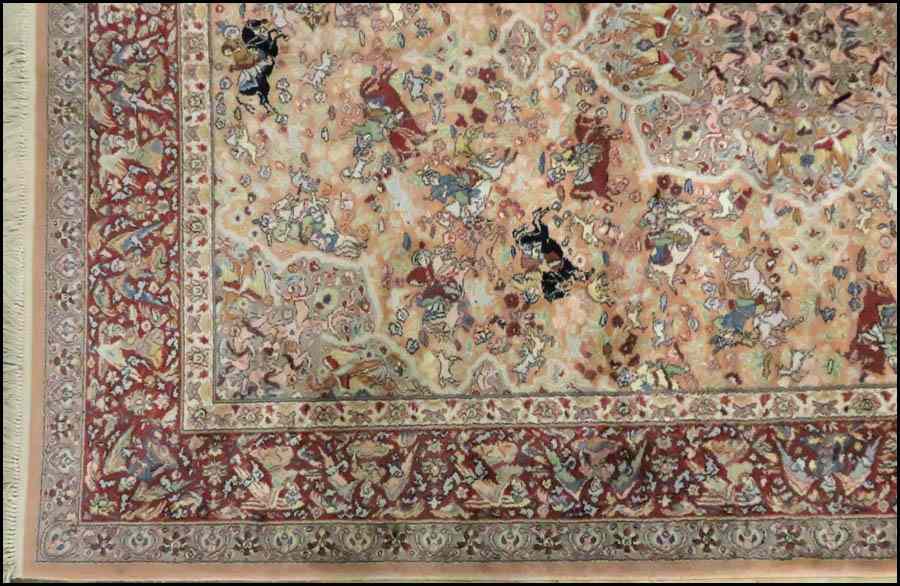 Appraisal: PERSIAN PICTORIAL CARPET ' '' x ' '' Condition No