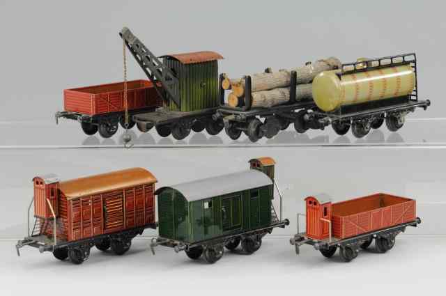 Appraisal: ASSORTED O GAUGE BOX CARS Includes several doll examples including