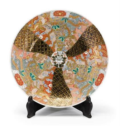 Appraisal: Two Japanese imari chargers late th century Both of very