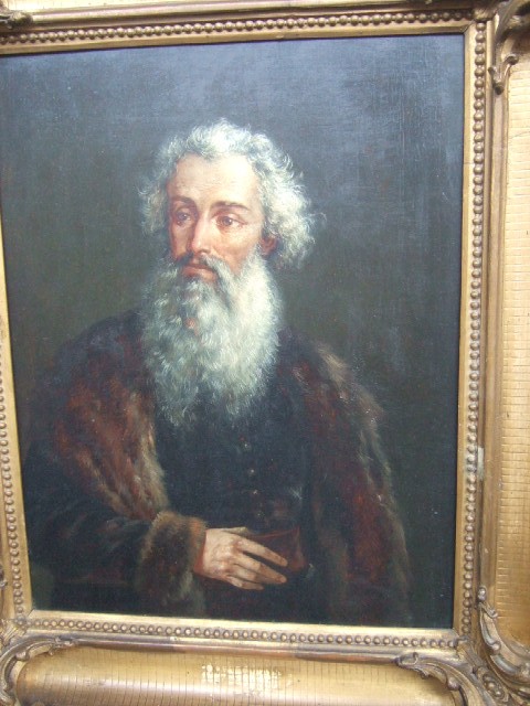 Appraisal: Polish School th century Portrait of a bearded nobleman oil