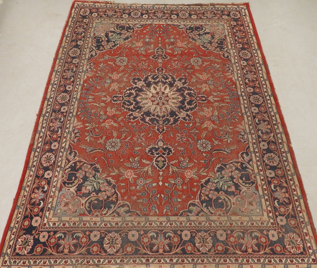 Appraisal: PERSIAN ORIENTAL WOOL ROOM SIZE CARPET RUG Persia Early th