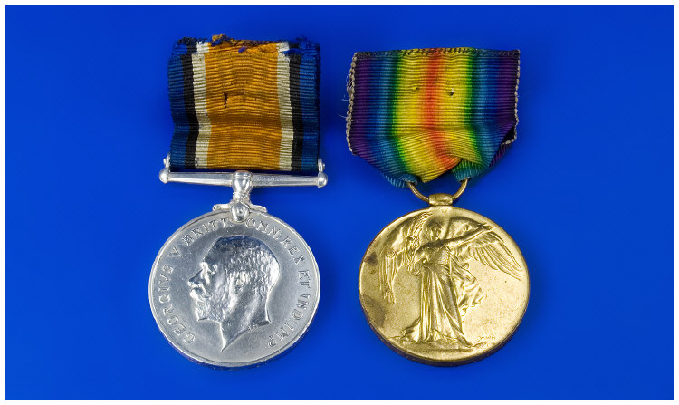 Appraisal: WWI Duo - Victory and War Medals Both named to