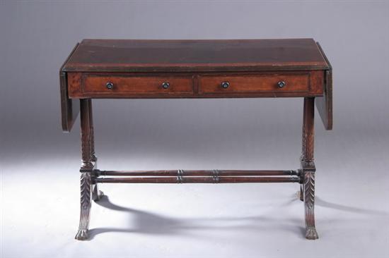 Appraisal: ENGLISH REGENCY STYLE MAHOGANY SOFA TABLE late th early th