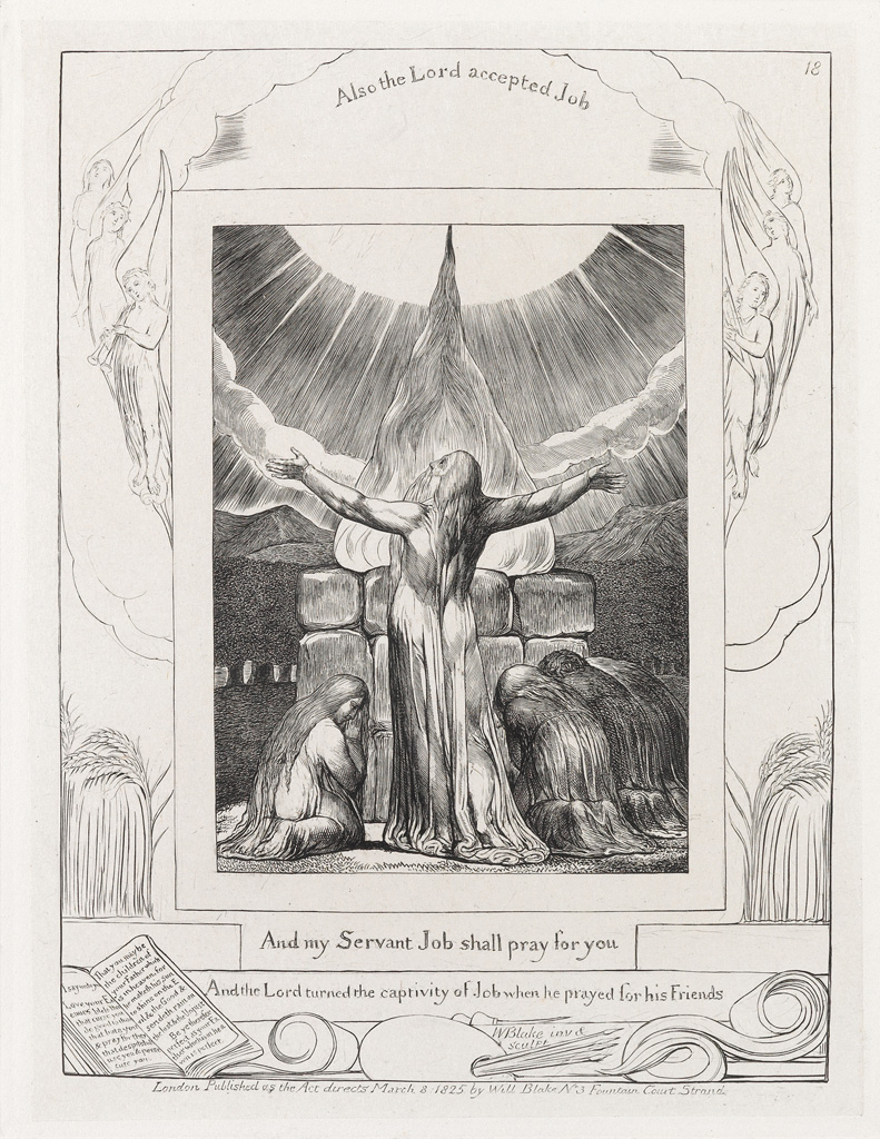 Appraisal: WILLIAM BLAKE And My Servant Job Shall Pray for You