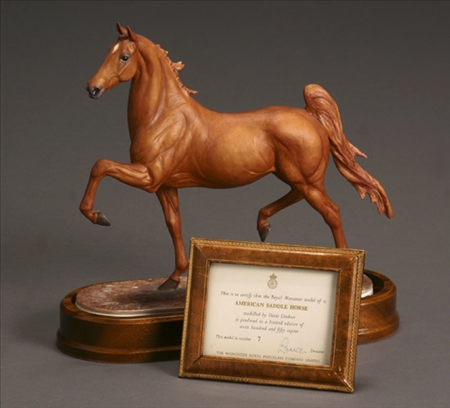 Appraisal: Royal Worcester American Saddle Horse Modelled by Doris Lindner Circa