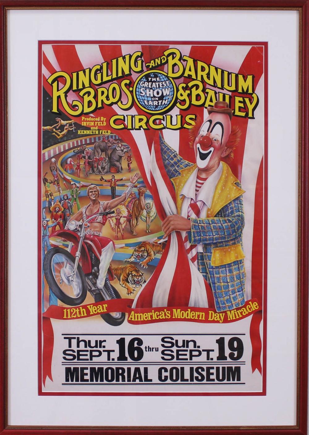 Appraisal: THREE CIRCUS POSTERS Ringling Bros and Barnum and Bailey Circus