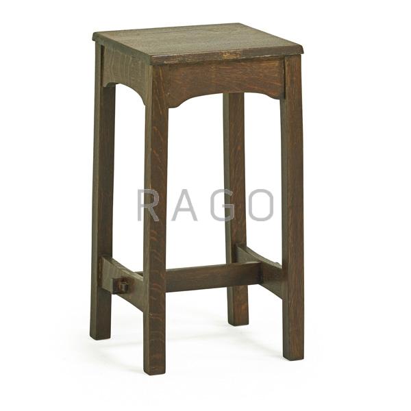 Appraisal: GUSTAV STICKLEY Early plant stand Condition Report Old refinish Piece