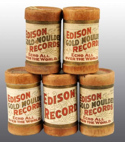 Appraisal: Lot of Cylinder Edison Records Condition Poor