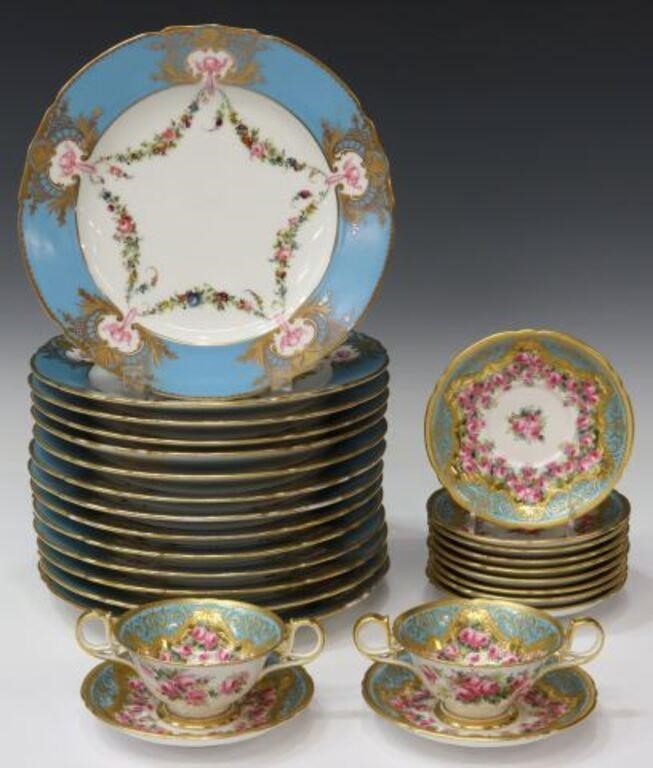 Appraisal: lot of Porcelain tableware including French dinner plates Dominique Denuelle