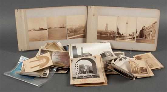 Appraisal: Photographs Group of seventy snapshots and small cabinet cards late