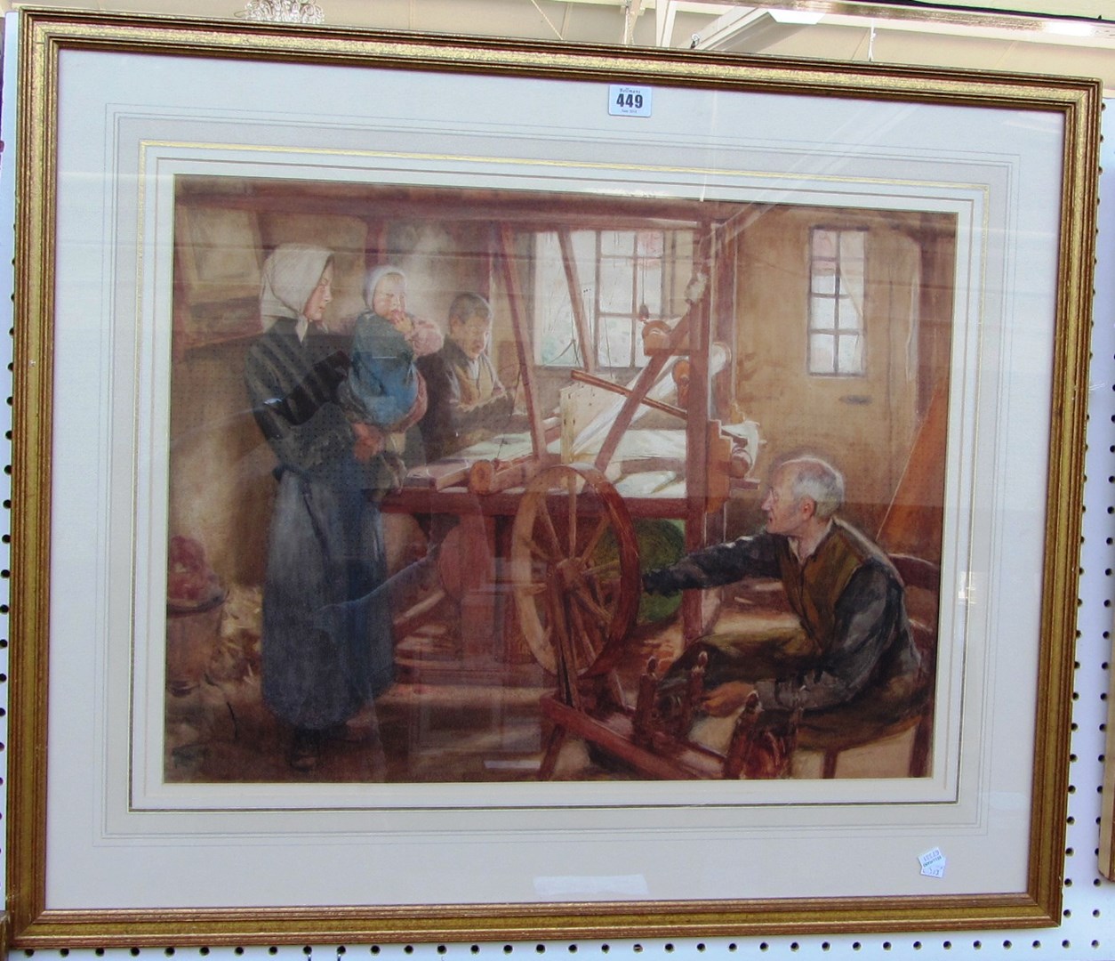 Appraisal: Circle of William Lee Hankey A Breton family group watercolour