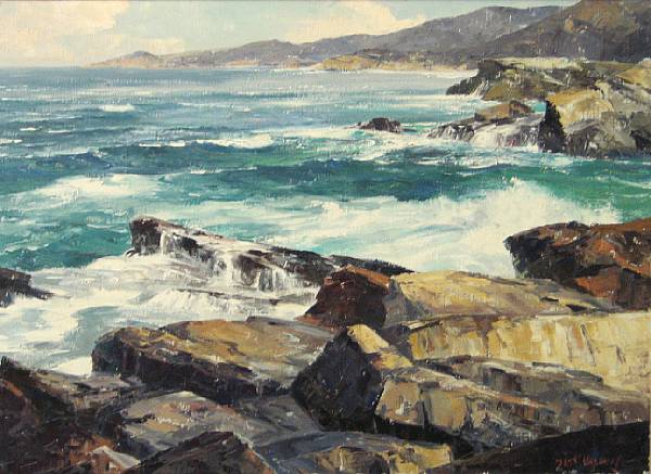 Appraisal: Bennett Bradbury American - North from Three Arch Bay Laguna