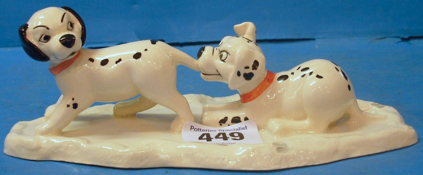 Appraisal: Royal Doulton Disney Figure Lucky and Freckles on ice DM