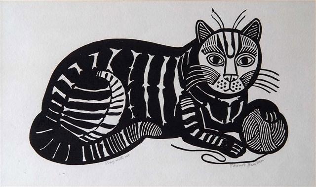 Appraisal: EDWARD BAWDEN British - 'Play with me' signed in pencil