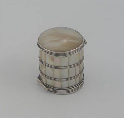 Appraisal: A late th century barrel-shaped mother of pearl mounted double