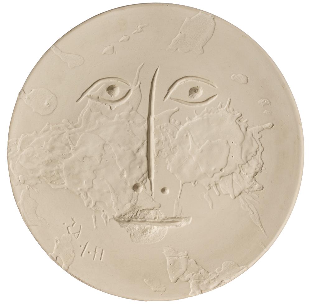 Appraisal: PABLO PICASSO - VISAGE A R A R faience numbered