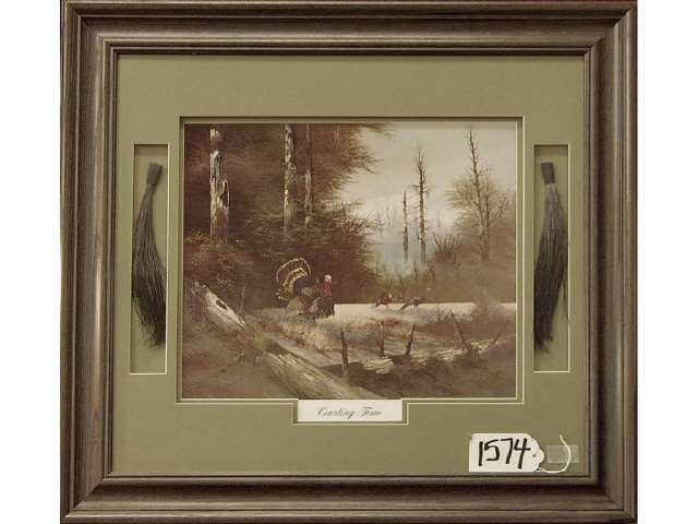 Appraisal: Lot of nicely framed and matted wild turkey prints is