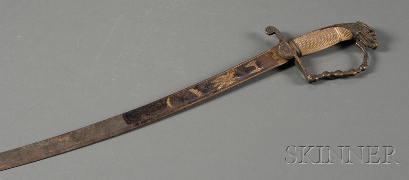 Appraisal: Brass and Steel Infantry Officer's Sword first quarter th century