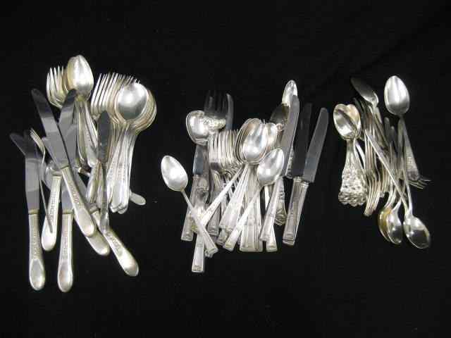 Appraisal: Lot of Silverplate Flatware mixed patterns pieces