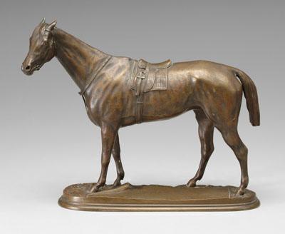 Appraisal: Lenordez equestrian bronze Pierre Lenordez French - Fille de L