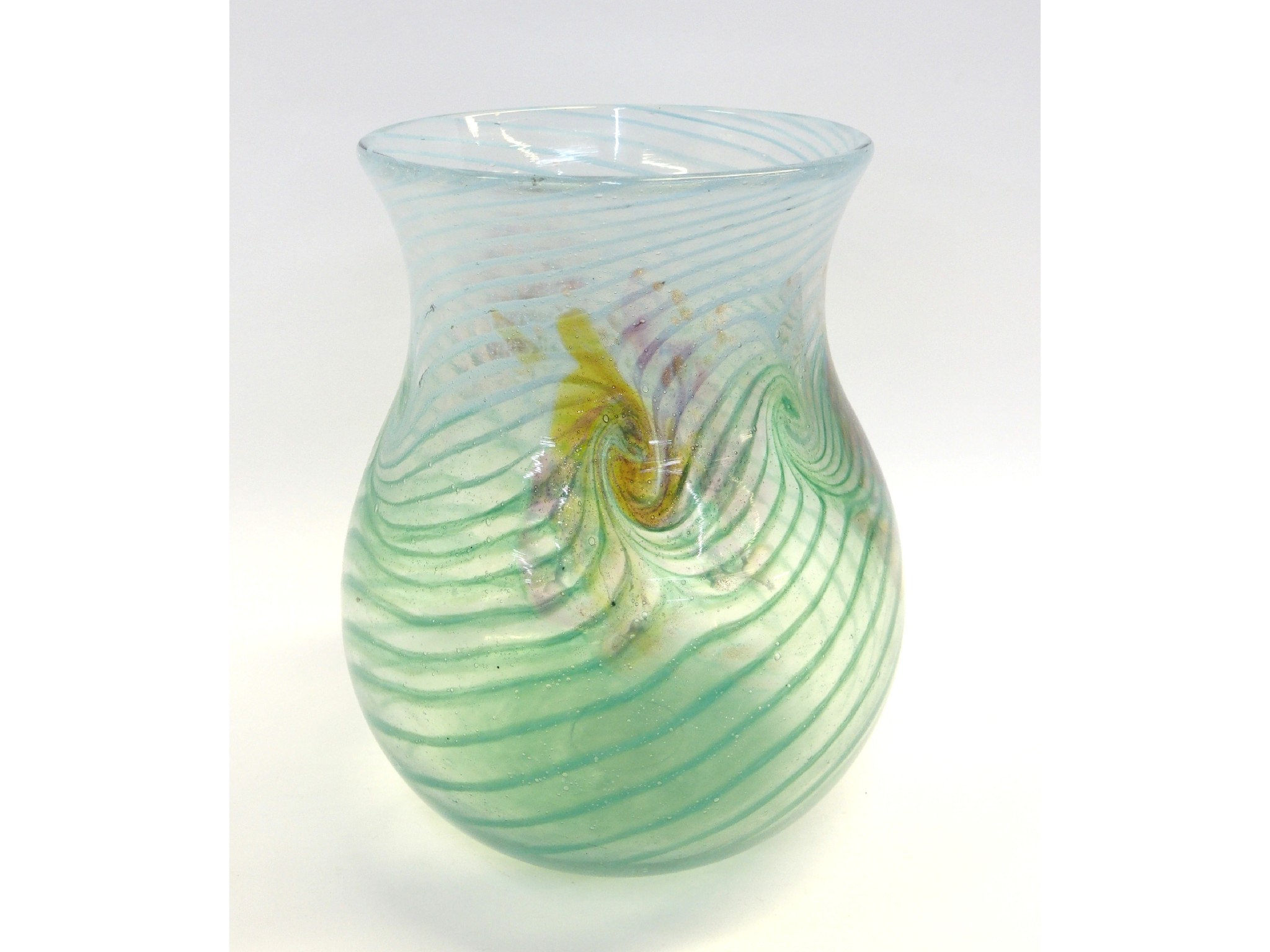 Appraisal: Monart glass vase with stringing to body