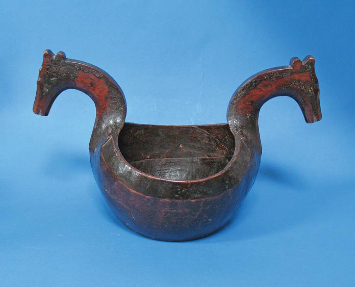 Appraisal: AN TH CENTURY NORWEGIAN SKALA of dished circular form with