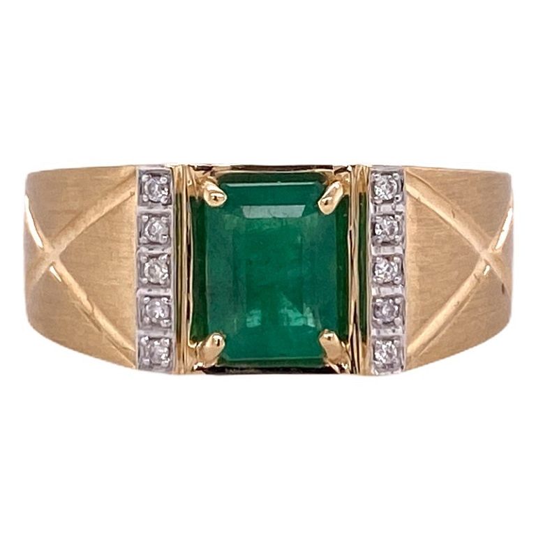 Appraisal: Effy Effy Men's Emerald Diamond Karat YGold Effy Effy Men's